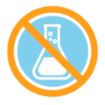 Favicon of two crossed-out beakers — represents the FROG® system benefit of no mixing or measuring chemicals.