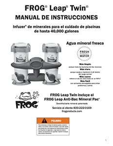 FROG Leap Twin System Manual PDF (Spanish) FROG Leap Twin System Manual PDF (Spanish) for mineral pool sanitizing system installation and maintenance