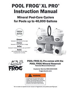 Pool FROG® XL PRO®Instruction Manual (english) Pool FROG® XL PRO®Instruction Manual (english) front-page