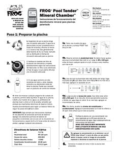 Pool Tender™ Mineral Chamber Manual (Spanish) Manual for Pool Tender™ Mineral Chamber (Spanish)