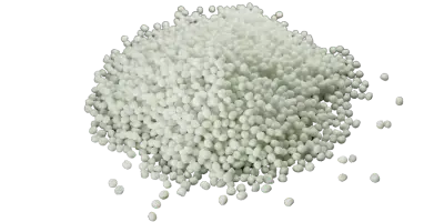 A small stack of granulated chlorine