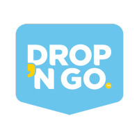 Drop N Go logo — pod-based pool chemical solution, part of the Pool Solutions line.