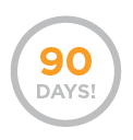 90-Day pool care icon — favicon representing long-lasting algae prevention.