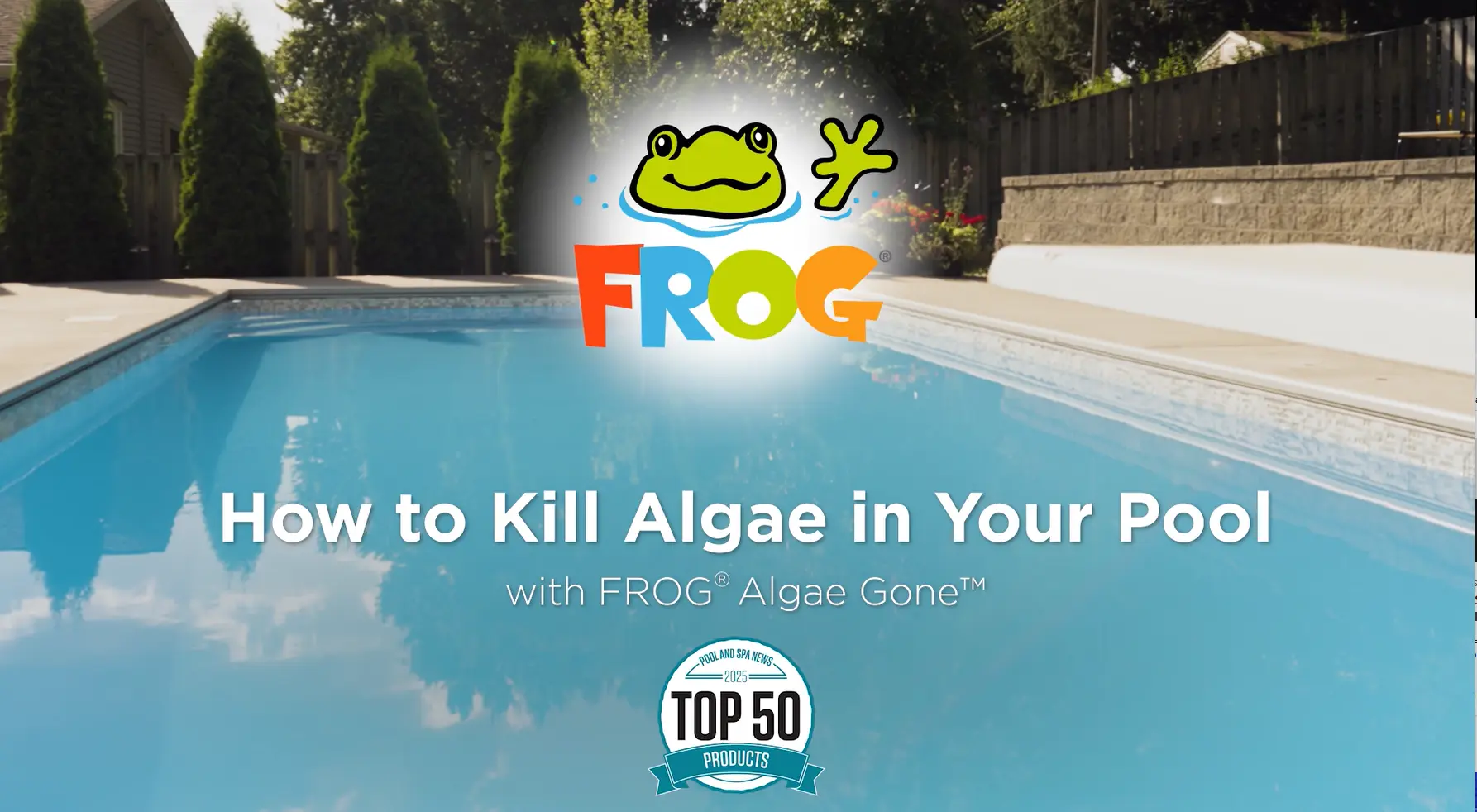 How to Kill Algae in Your Pool — Algae GONE Video Algae GONE video placeholder — How to Kill Algae in Your Pool tutorial.
