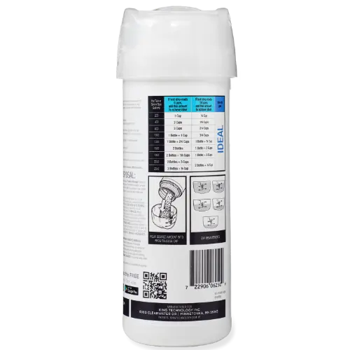 FROG® Soothe — Total Hardness Increaser Back View Back view of FROG® Soothe — Total Hardness increaser showing label instructions and dosage information.