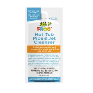 FROG® Hot Tub Pipe & Jet Cleanser Packet — Cleans Hot Tub Plumbing FROG® Hot Tub Pipe & Jet Cleanser packet — single-use cleaning solution for hot tub plumbing and jets.