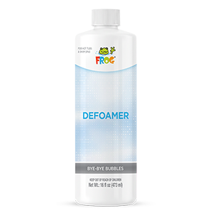 FROG Defoamer in a white 16-ounce bottle with a light blue label on a white background