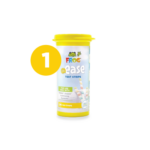 FROG @ease Test Strips in a yellow canister, item number one in the bundle, shown on a white background